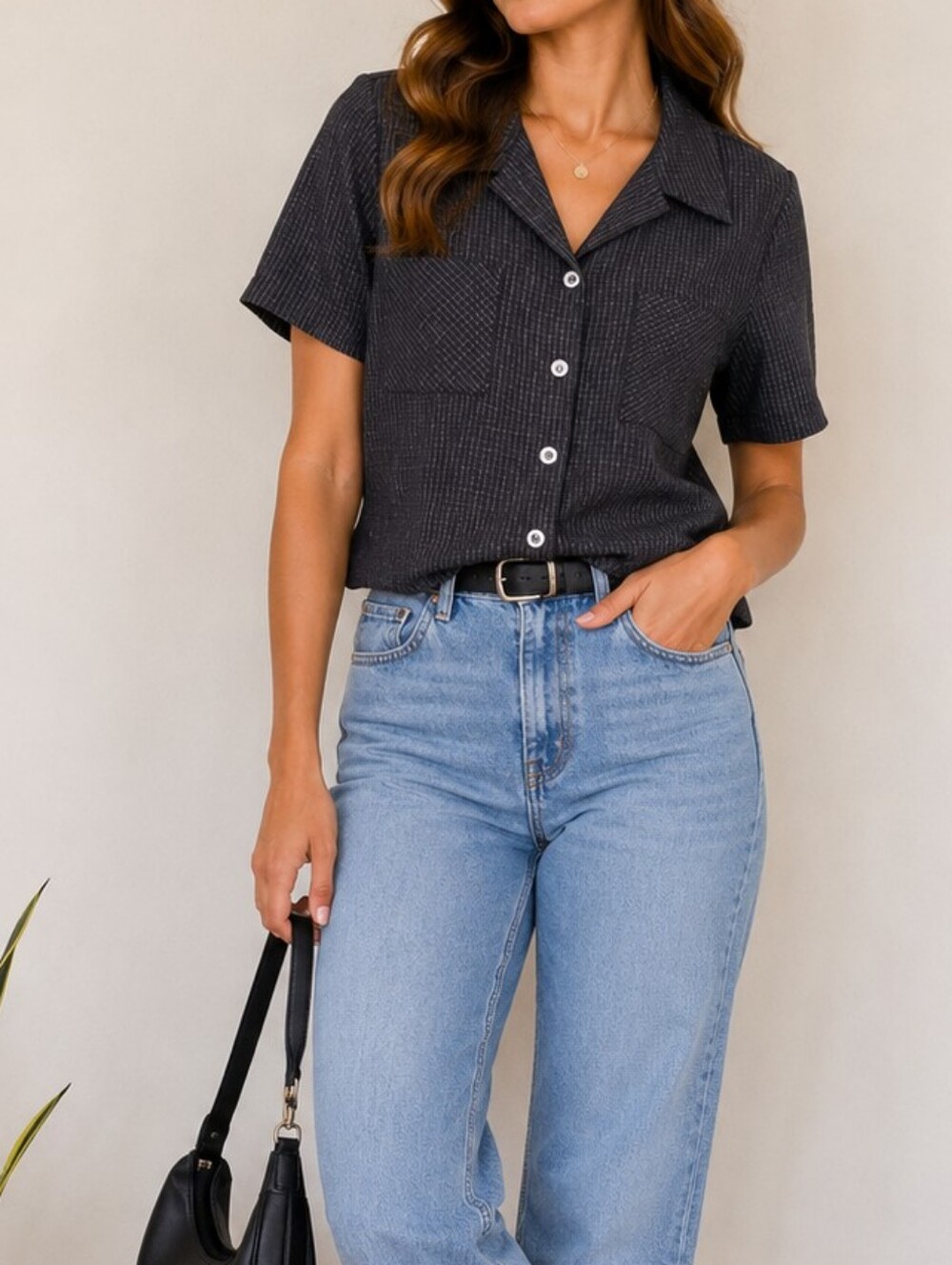 Vintage Window Pane Blouse